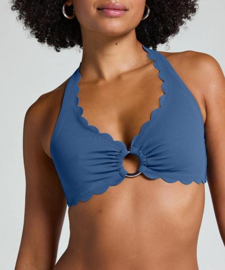 Μπικίνι Croptop Halter Scallop