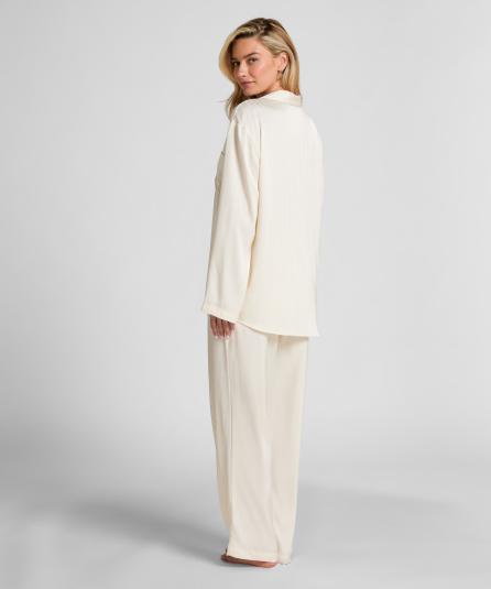 Σατέν Μακρυμάνικο Τοπ Pinstripe