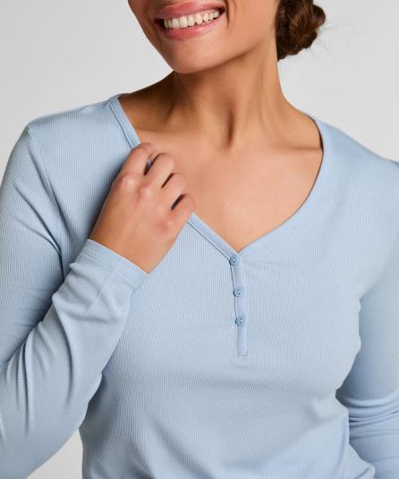 Μακρυμάνικο Τοπ  Πιτζάμας Henley