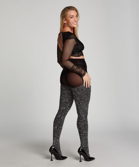 Καλσόν 50 Den Lurex Zebra