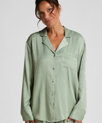 Σατέν Μακρυμάνικο Τοπ Πιτζάμας Ayla