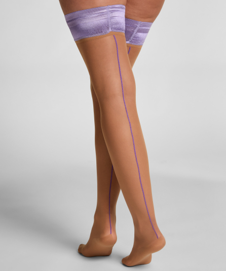 Κάλτσες Stay up 15 Denier με ραφή
