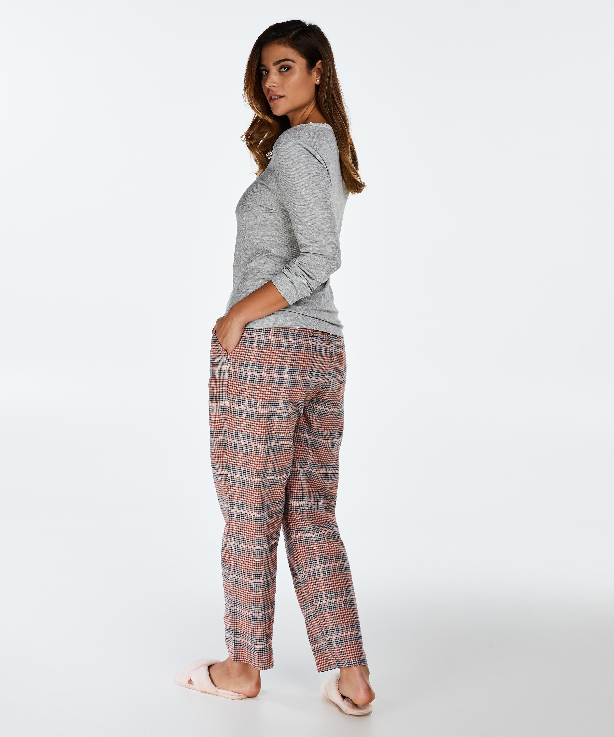 Twill Check Pyjama Bottoms