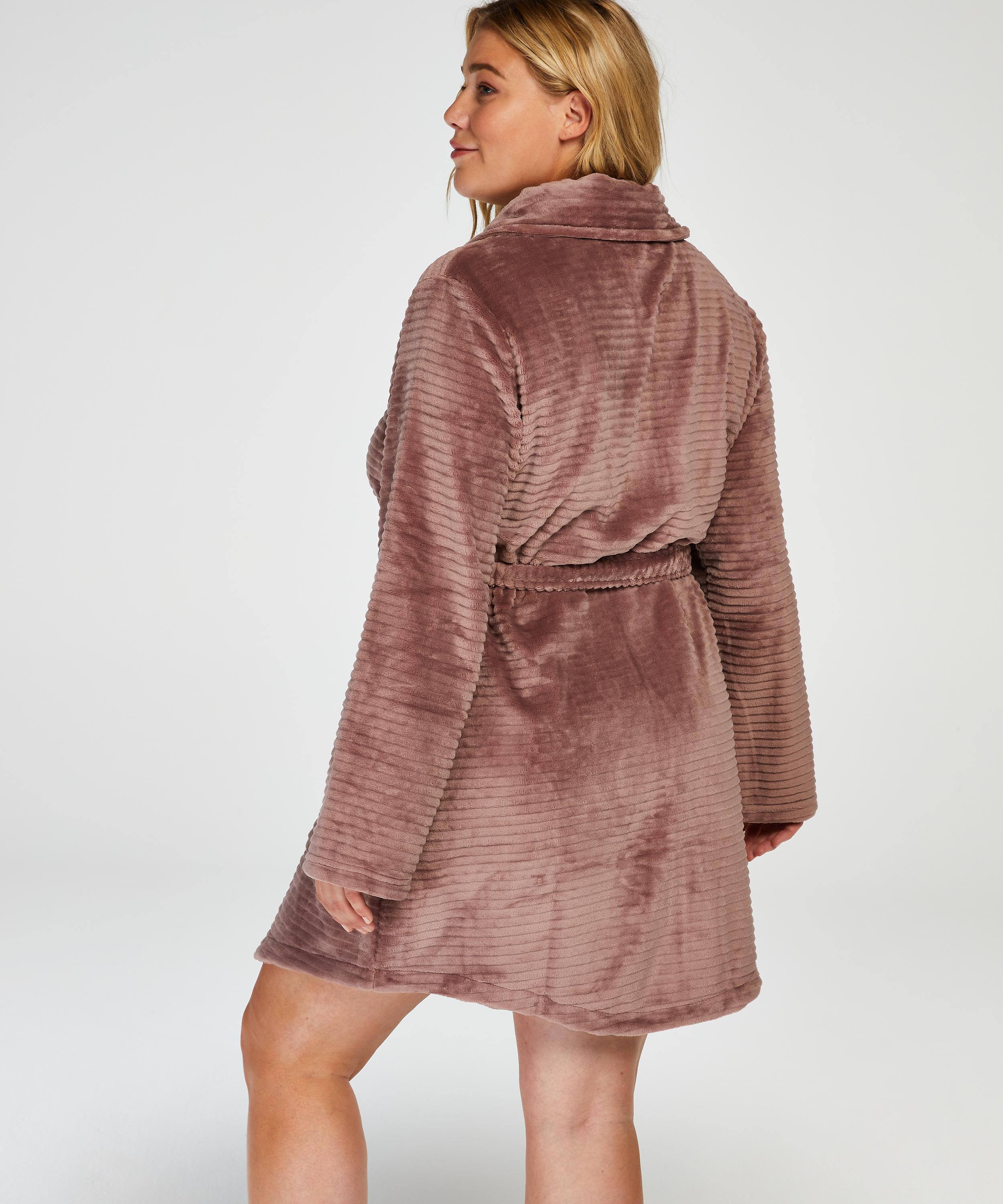Fleece Ρόμπα με Φερμουάρ