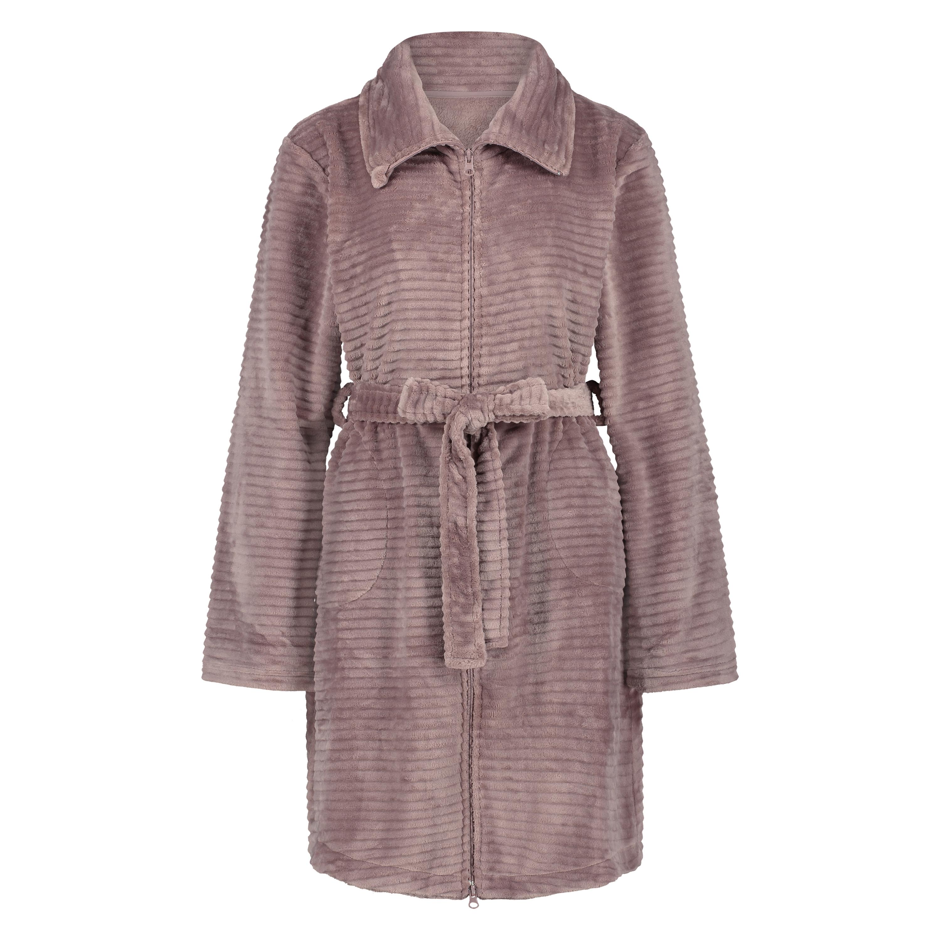 Fleece Ρόμπα με Φερμουάρ