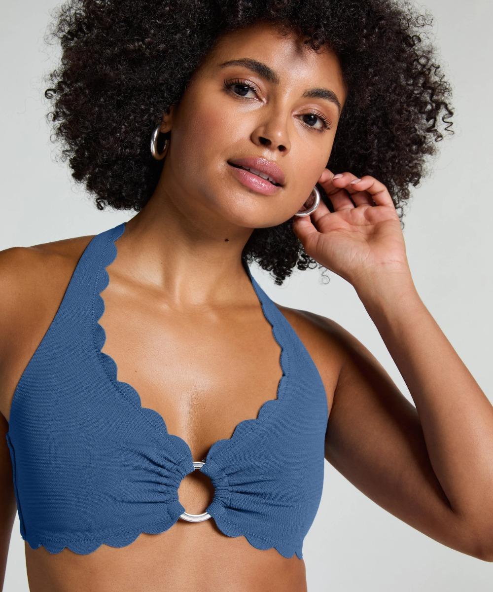 Μπικίνι Croptop Halter Scallop