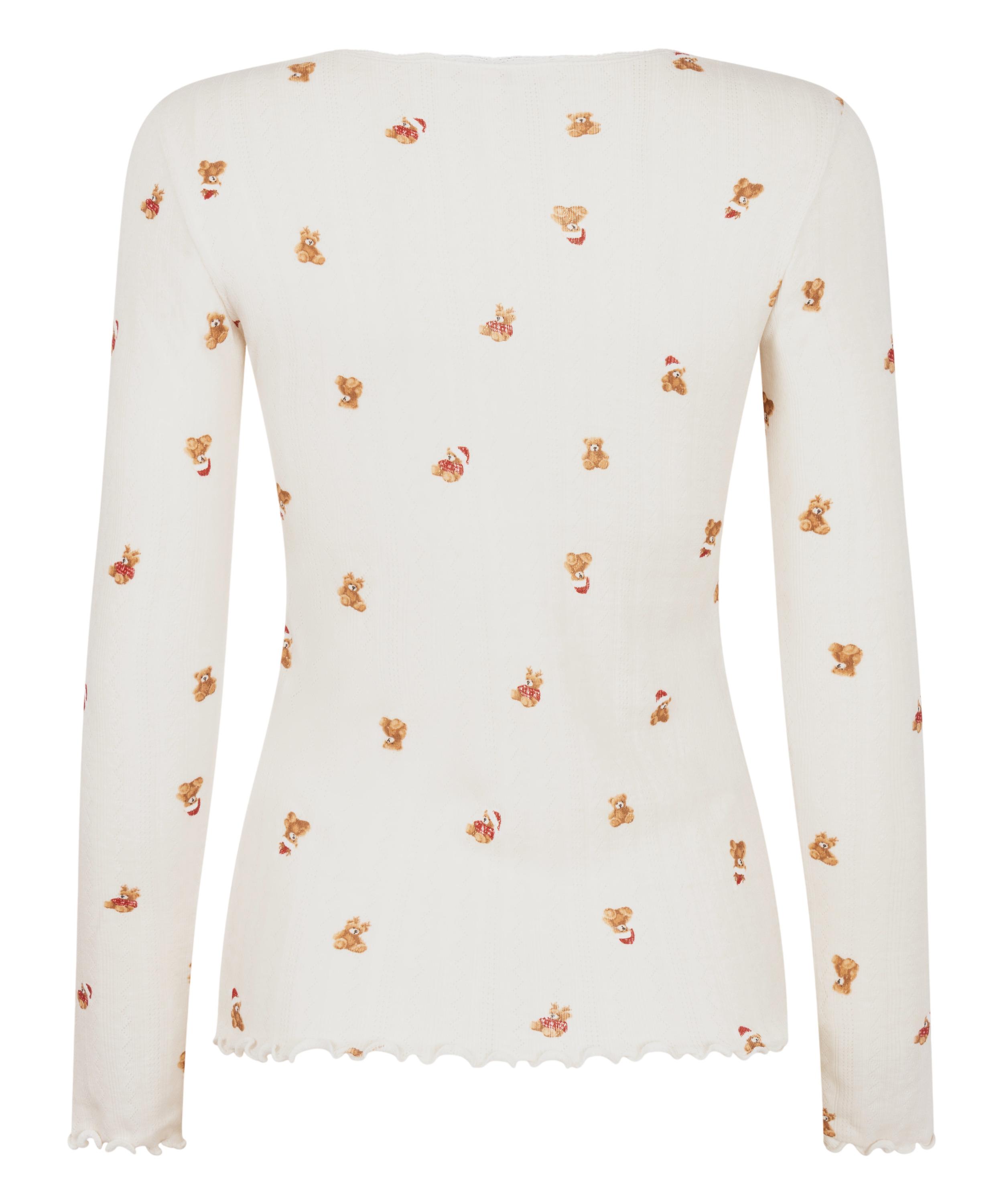 Μακρυμάνικο Τοπ Πιτζάμας Pointelle