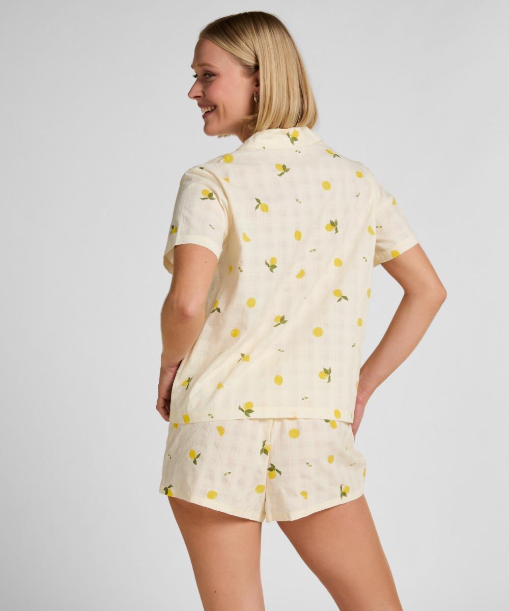 Μακρυμάνικο Πουκάμισο Πιτζάμας Woven Lemon