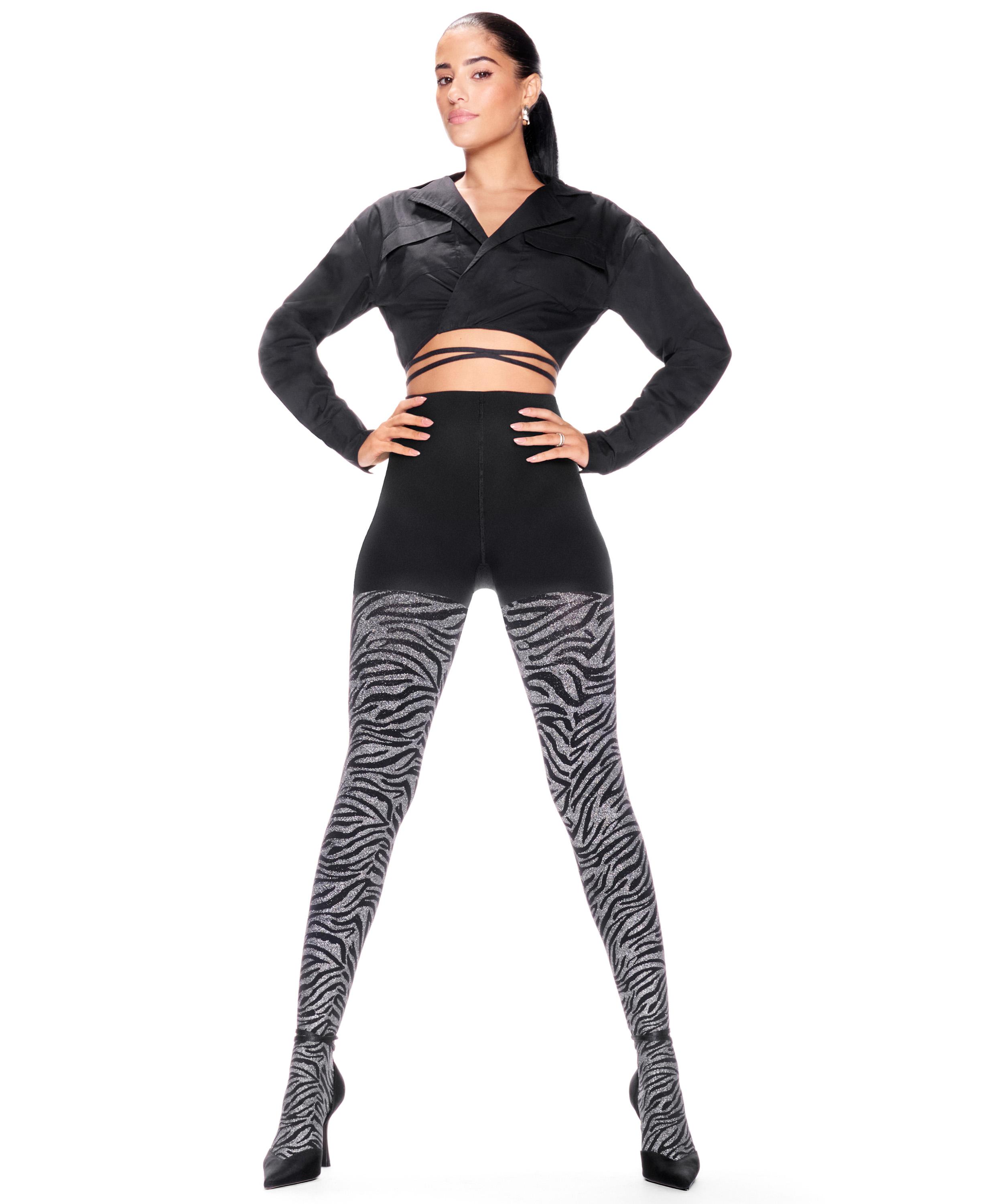 Καλσόν 50 Den Lurex Zebra