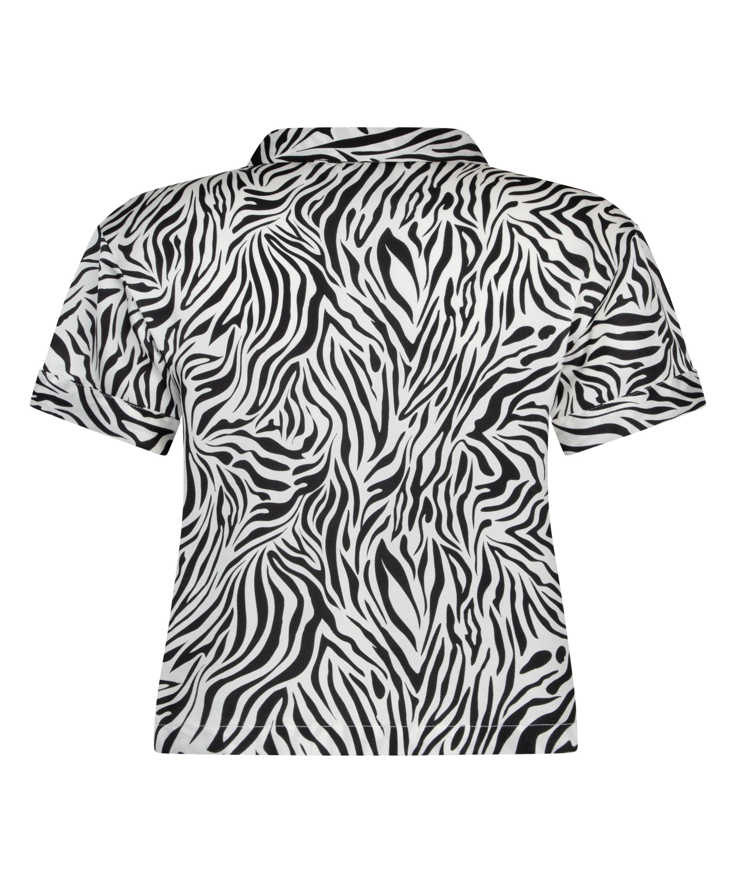 Σατέν Τοπ Πιτζάμας Zebra