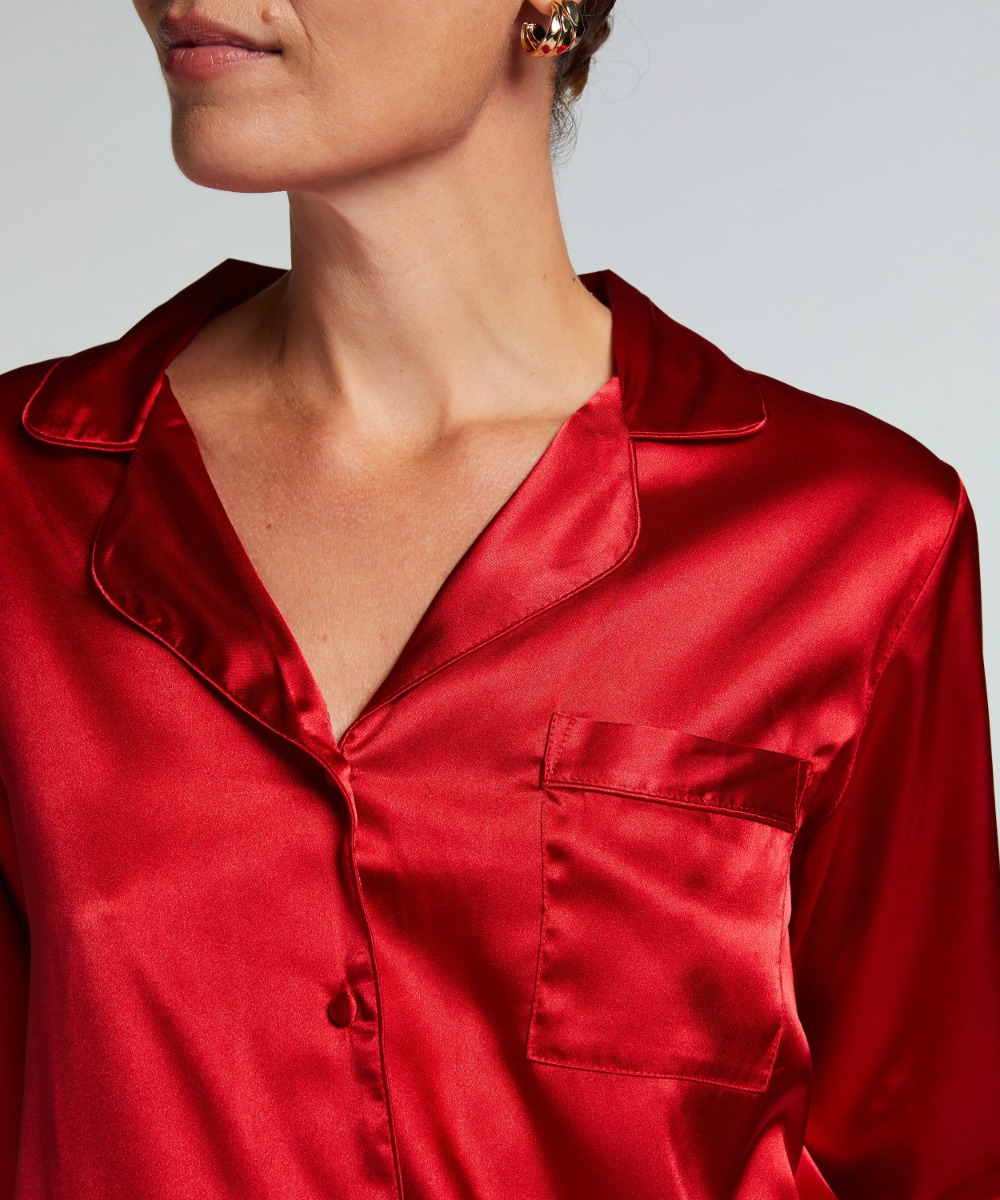 Μακρυμάνικο Τοπ Πιτζάμας Σατέν