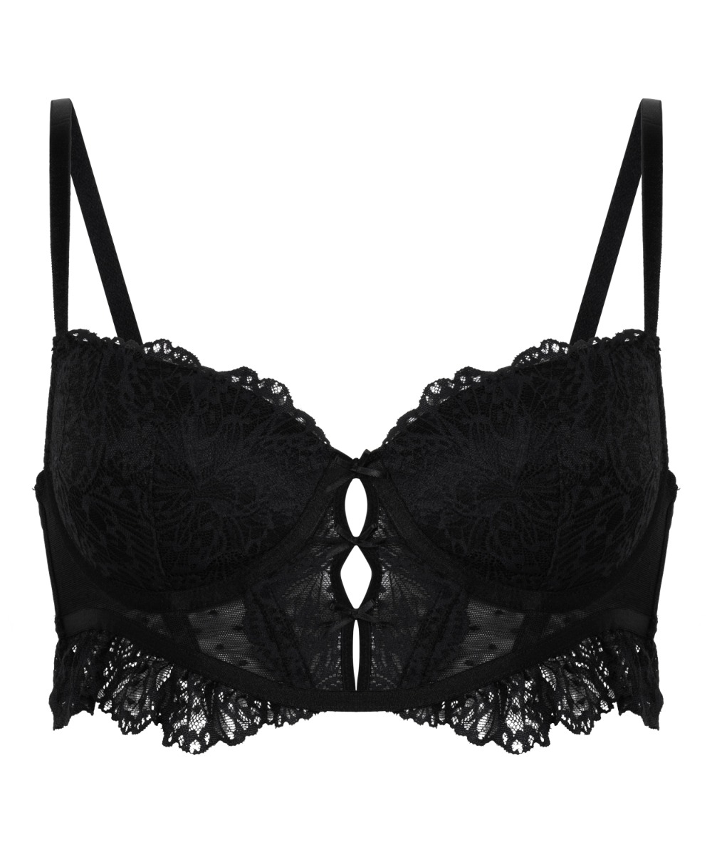 Σουτιέν Longline Με Επένδυση Και Μπανέλα Posie