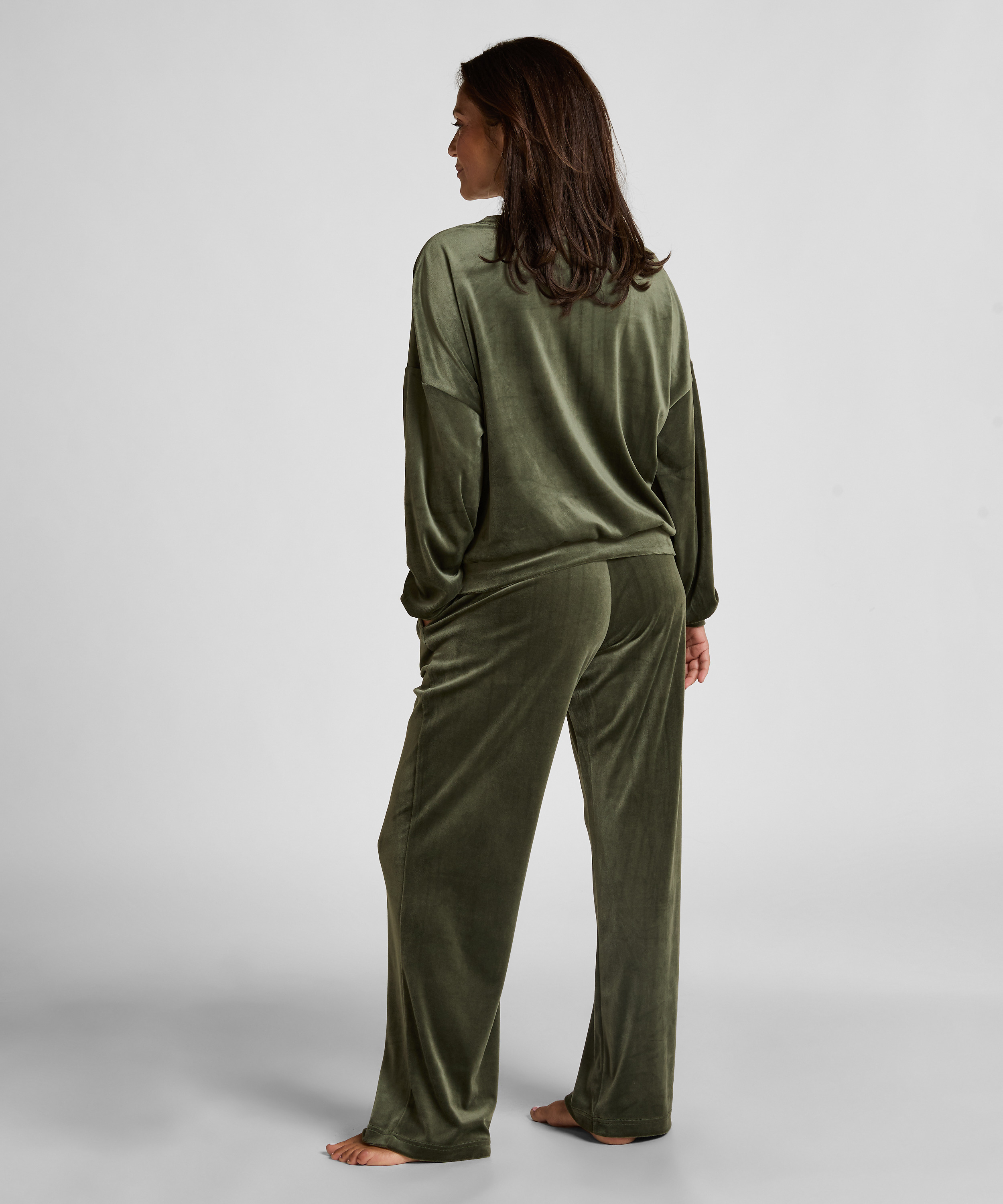 Μακρυμάνικο Βελούδινο Τοπ Πιτζάμας