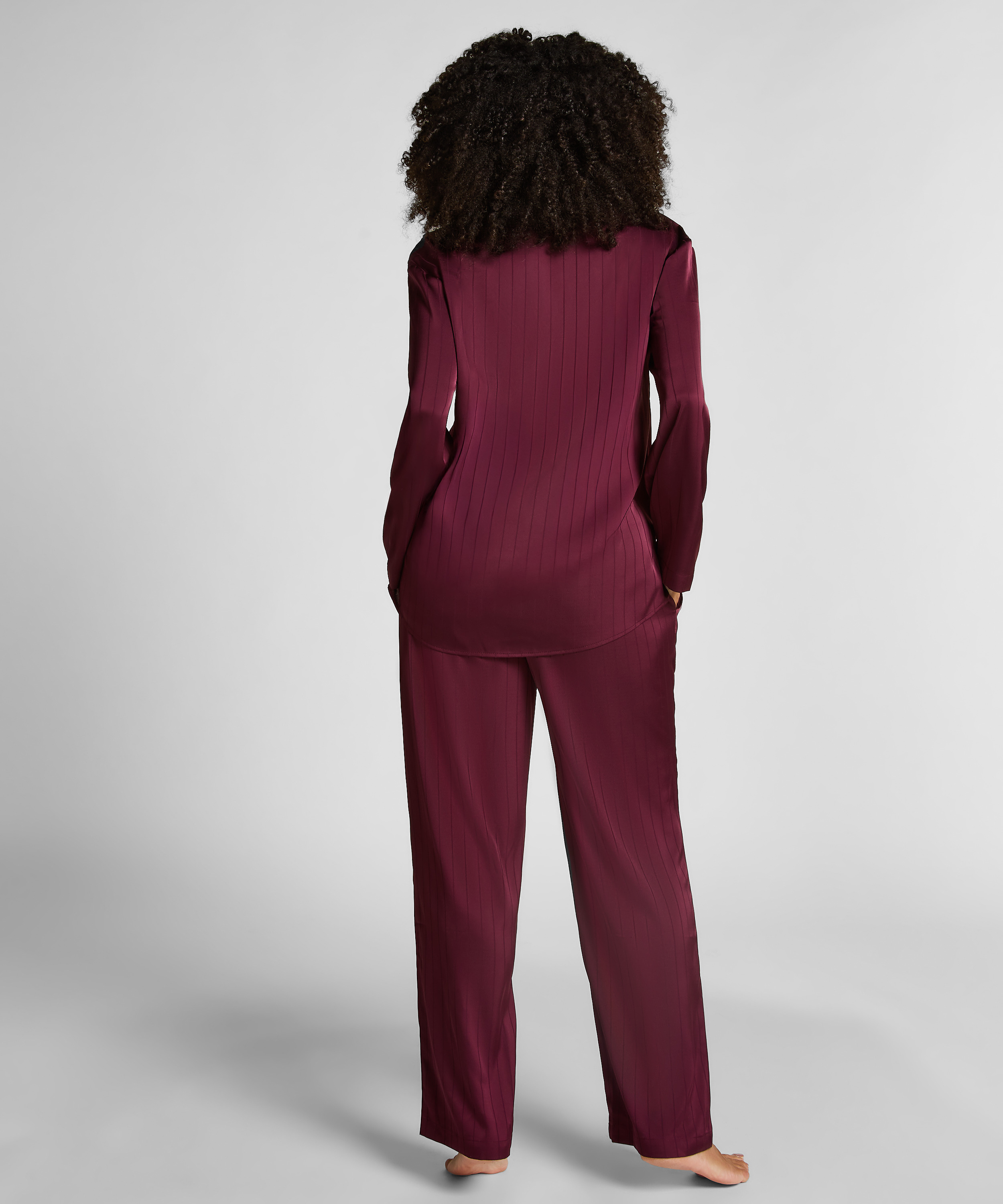 Σατέν Παντελόνι Πιτζάμας Pinstripe