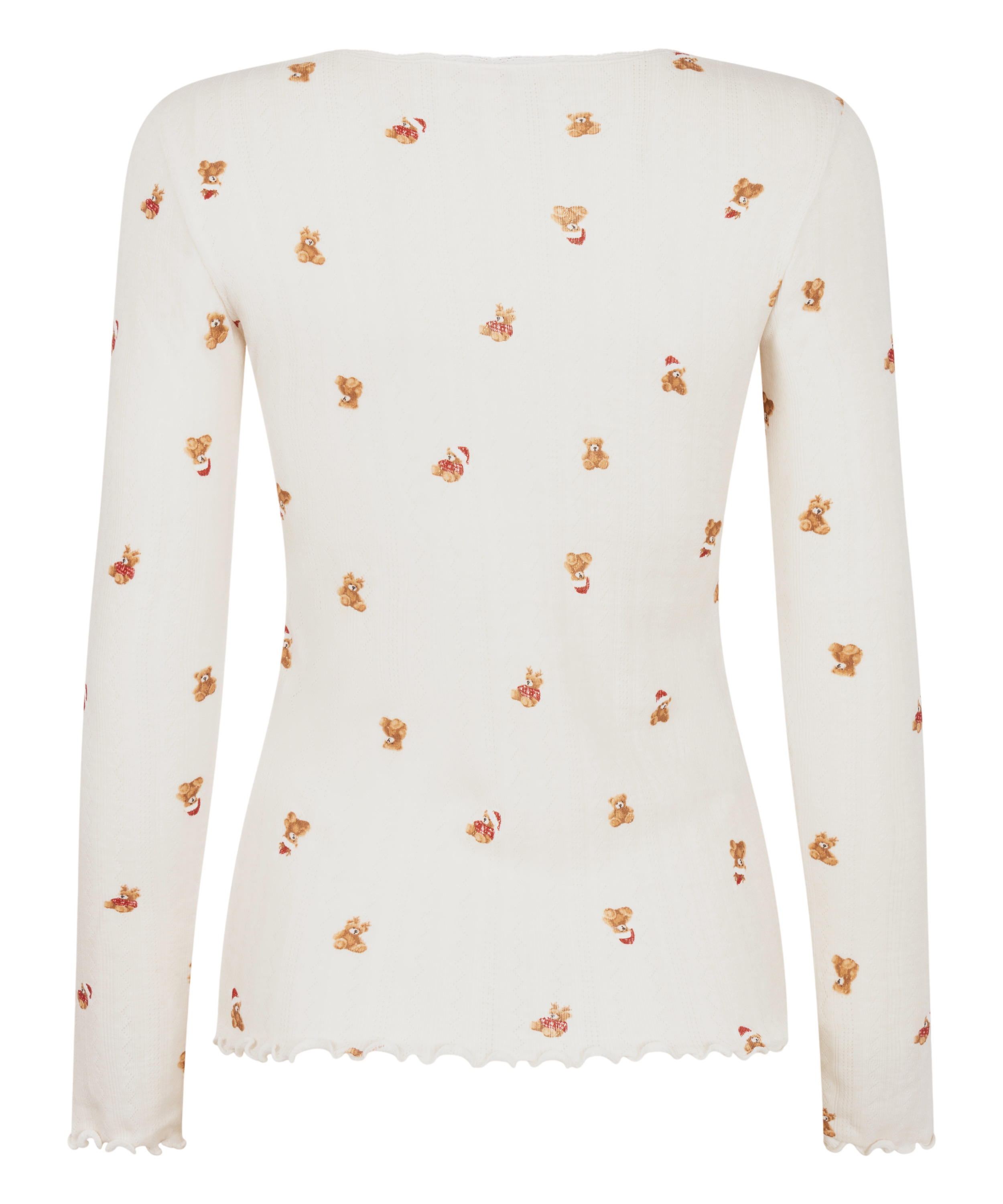 Μακρυμάνικο Τοπ Πιτζάμας Pointelle