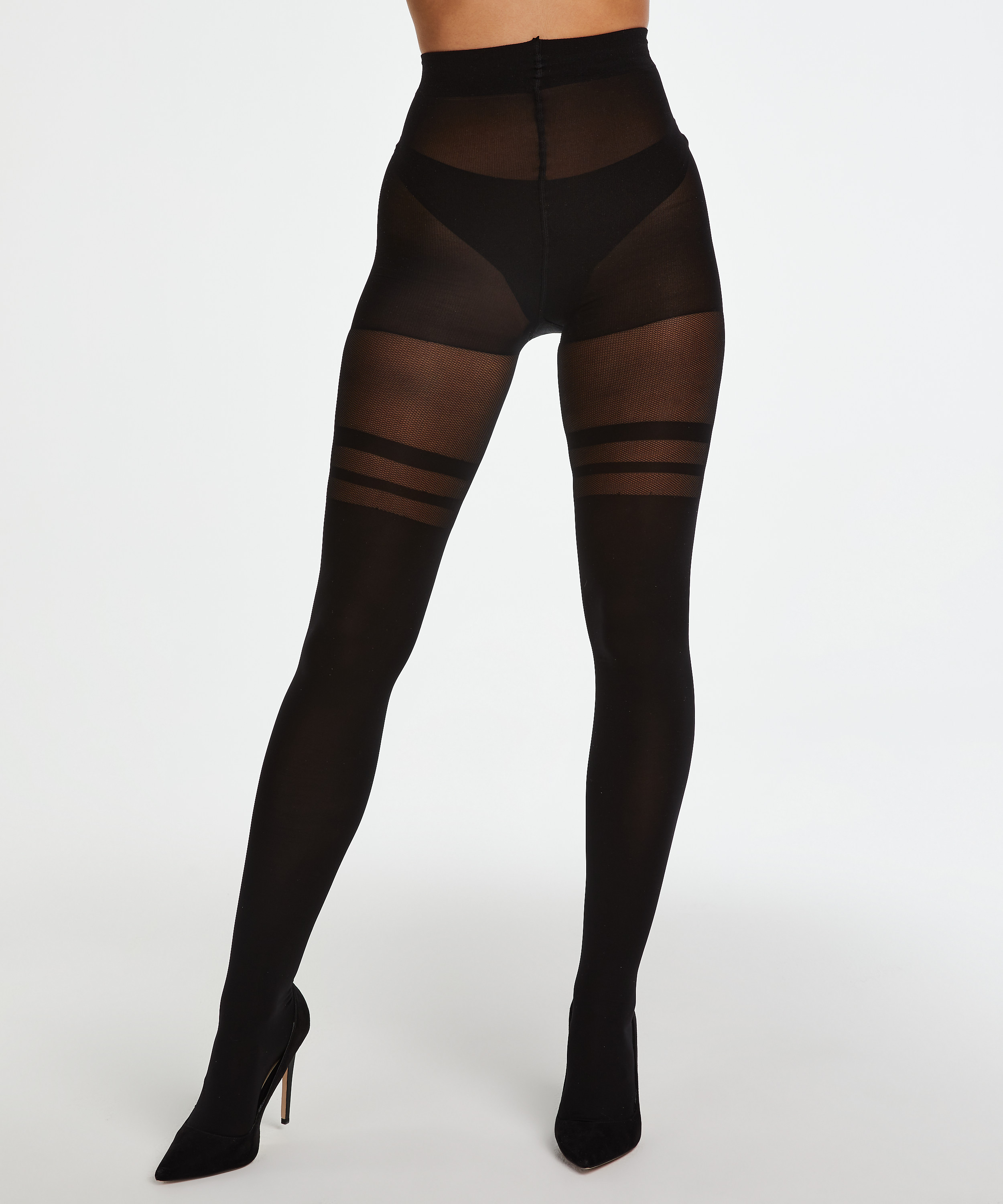 Καλσόν με σχέδιο απομίμηση κάλτσας πάνω απο το γόνατο