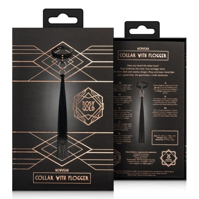 Rosy Gold Choker Με Μαστίγιο