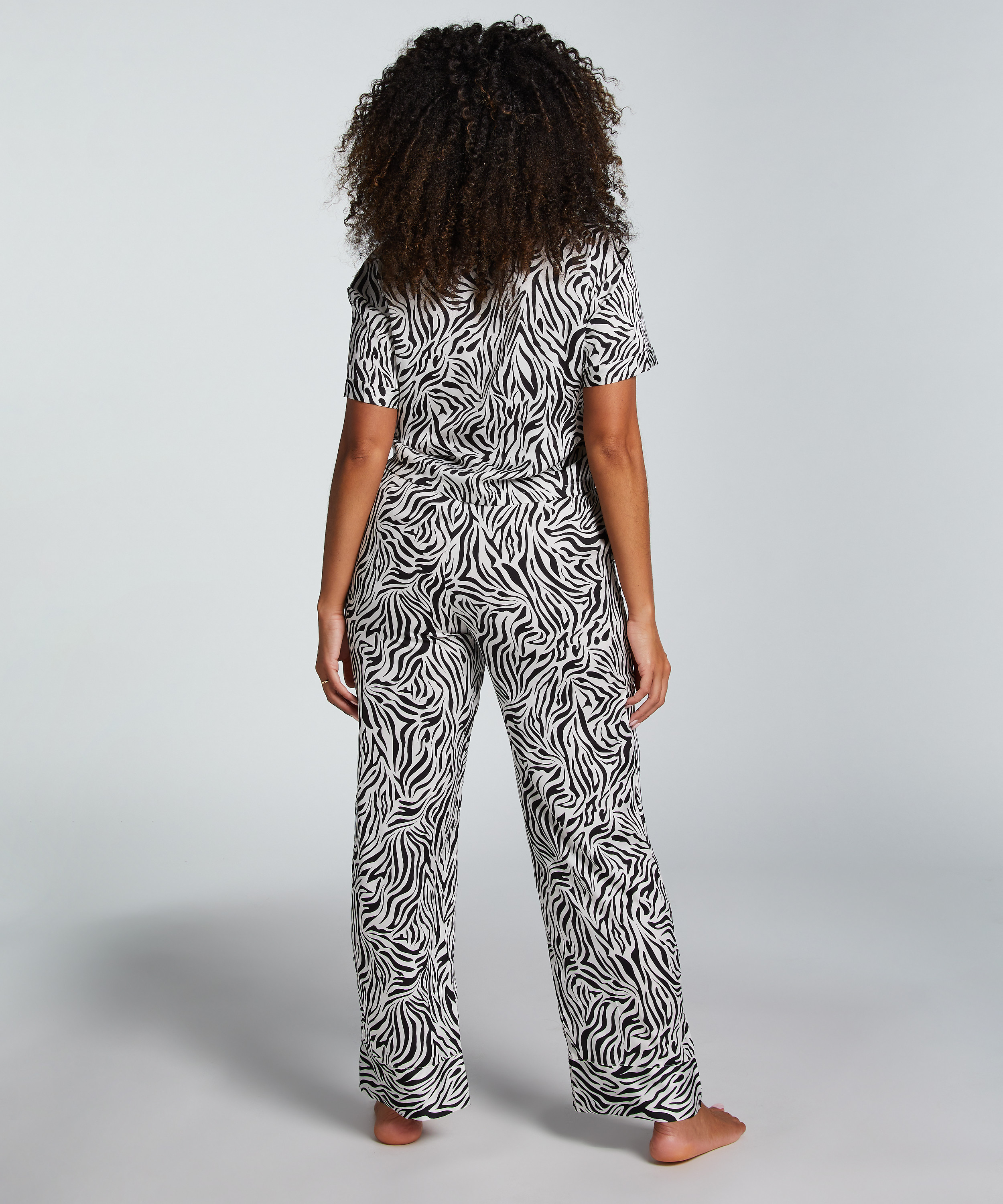 Σατέν Τοπ Πιτζάμας Zebra